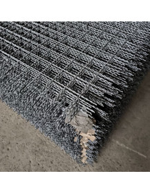 Канілірована сітка складно-рифлена Чорна 25х25х2,5 мм